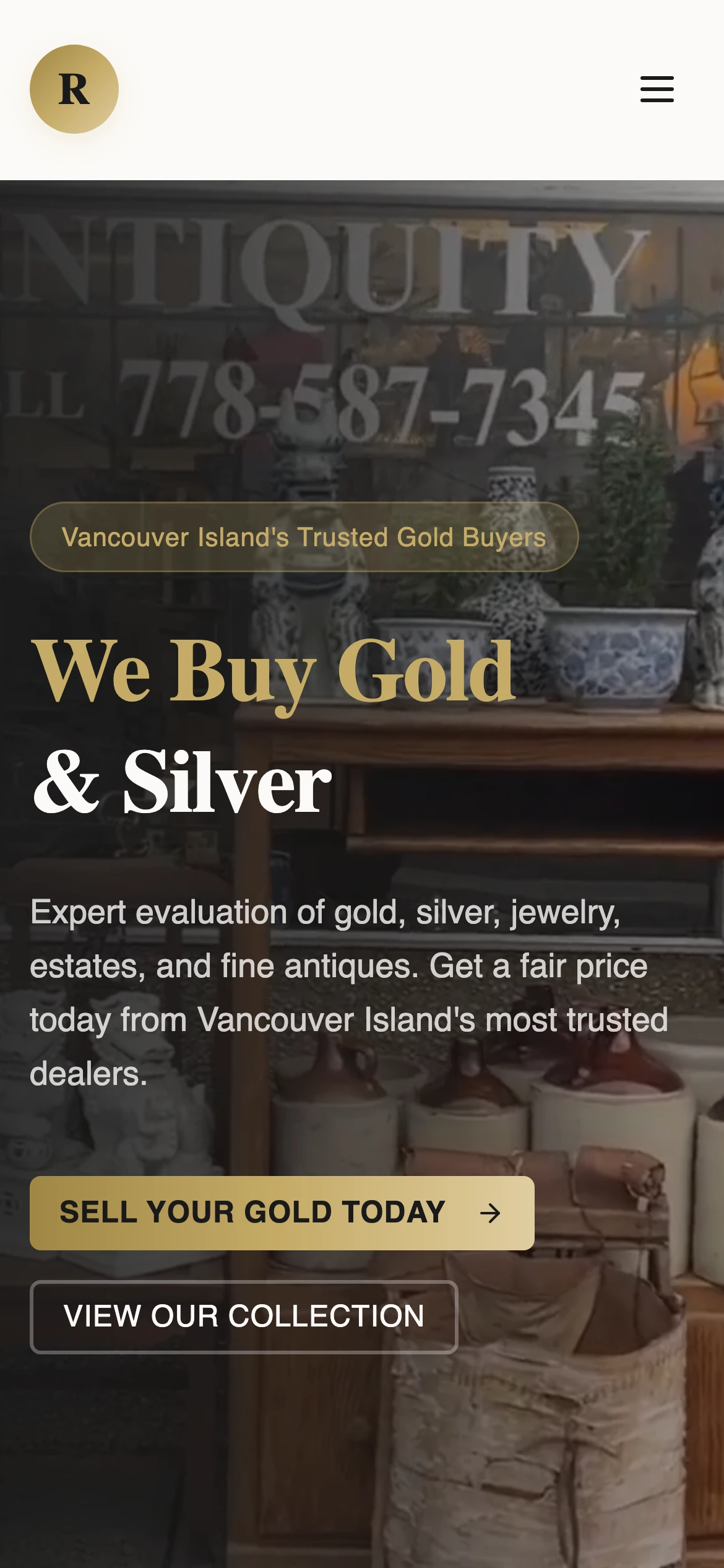 Reynolds Antiques on mobile